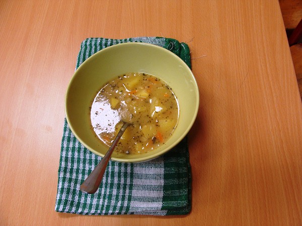 Příprava bramborové polévky