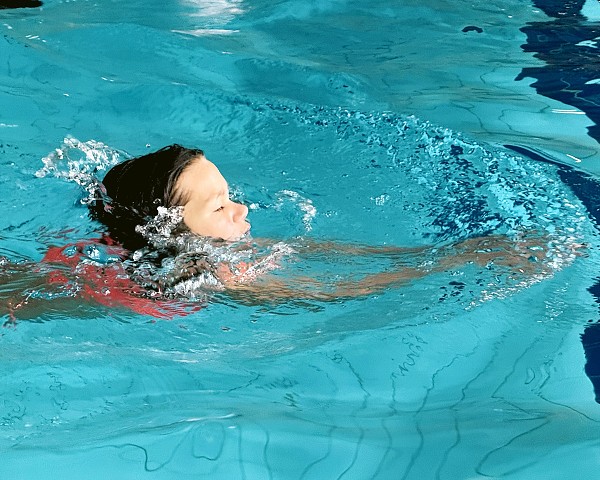 Předposlední lekce plavání