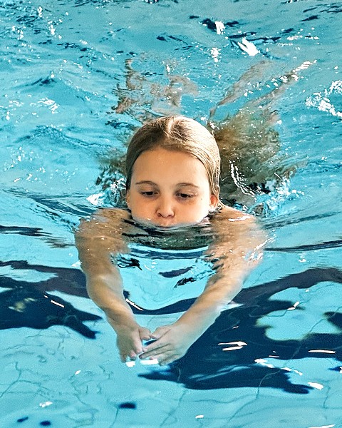 Předposlední lekce plavání