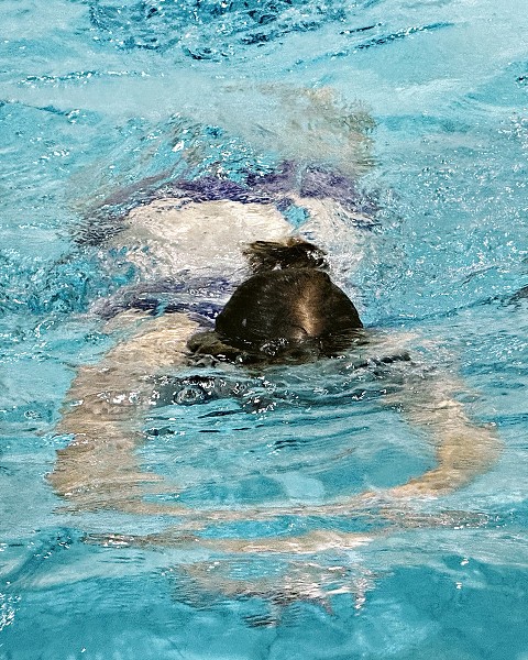 Předposlední lekce plavání