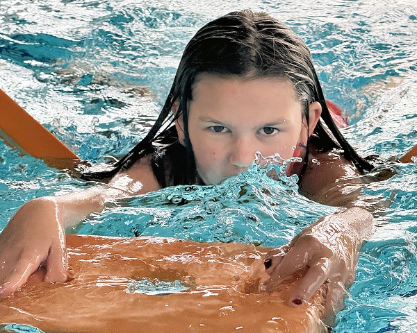 Předposlední lekce plavání