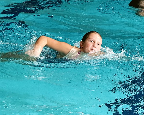 Předposlední lekce plavání