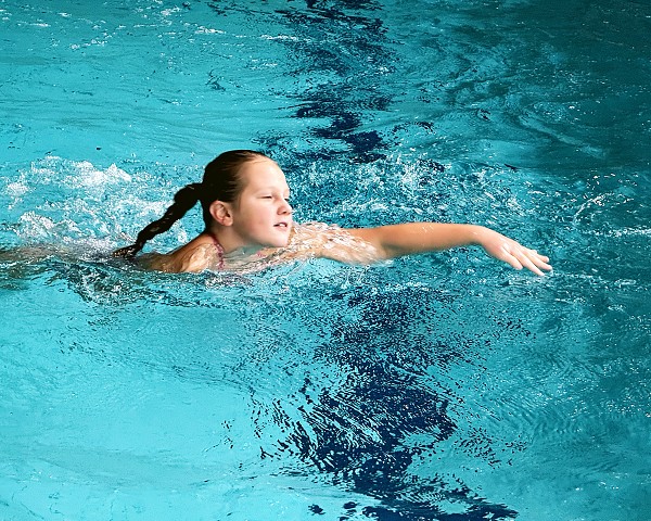 Předposlední lekce plavání