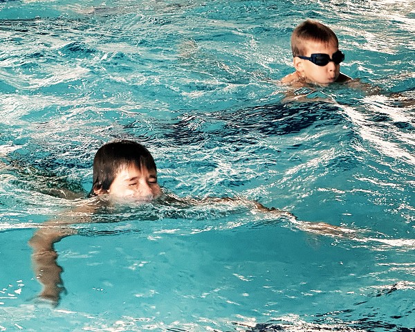 Předposlední lekce plavání