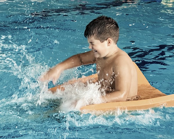 Předposlední lekce plavání