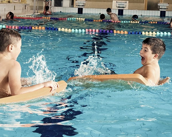 Předposlední lekce plavání