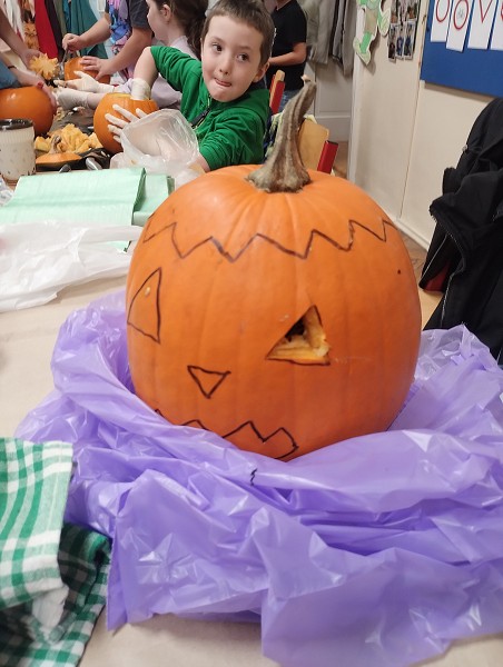 Dýňodlabání na 1. stupni