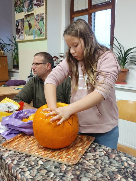 Dýňodlabání na 1. stupni