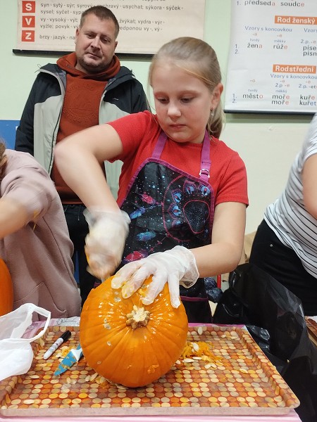 Dýňodlabání na 1. stupni