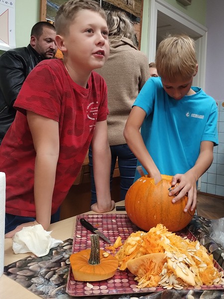 Dýňodlabání na 1. stupni