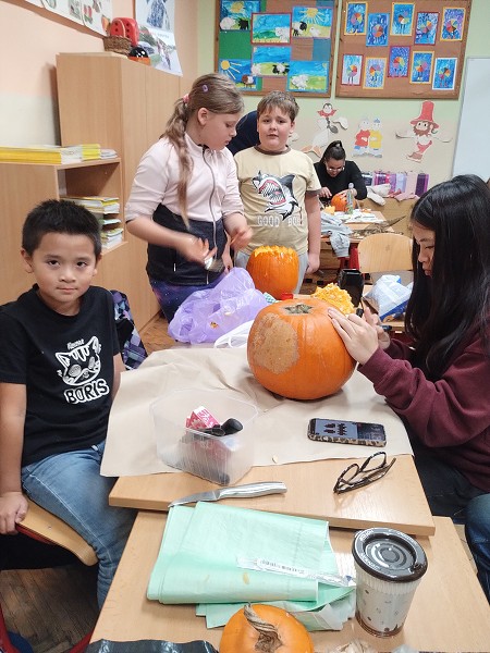 Dýňodlabání na 1. stupni