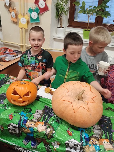 Dýňodlabání na 1. stupni