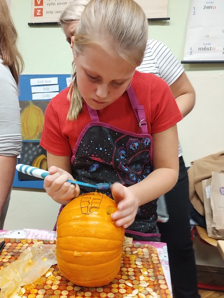 Dýňodlabání na 1. stupni